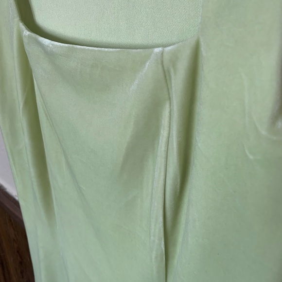 Green Velour Mini Dress - Picture 7 of 7